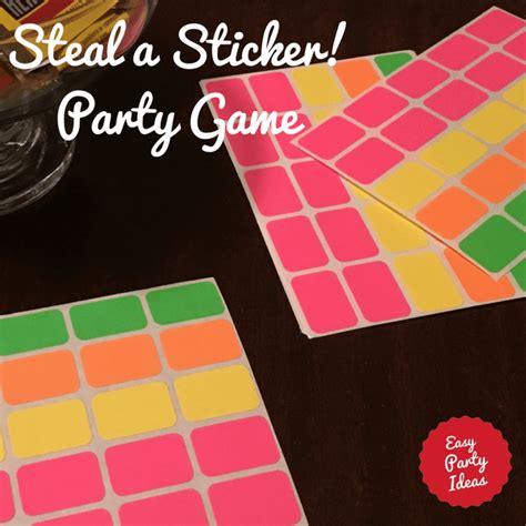 Steal A Sticker Party Game