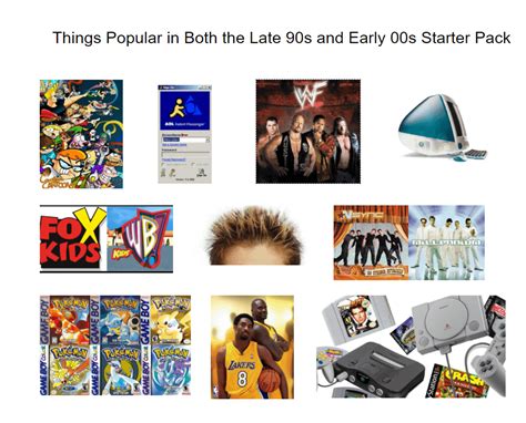 things popular in both the late 90s and early 00s starter pack r starterpacks