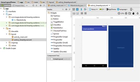 Android Linear Layout Topjavatutorial