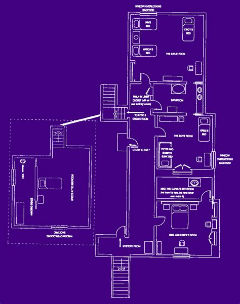 Brady Bunch House Floor Plan