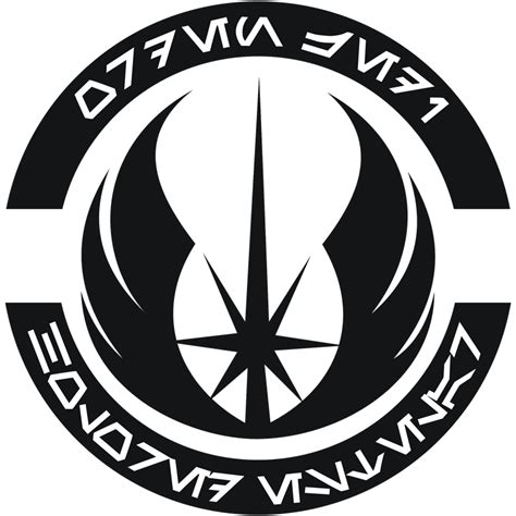 Holored Estelar Jedi Order Logo B W Version By Gardek On Deviantart