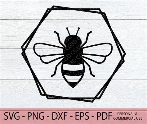 Bee Wreath SVG Bumble Bee Clipart Bee Outline Svg Bee Frame SVG