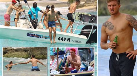 England Cricket Stars And Wags Hit The Beach To Soak Up Sun In West
