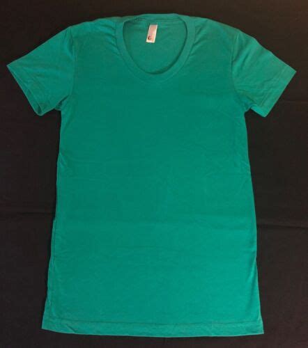 American Apparel Womens Bb301 Poly Cotton T Shirts Kelly Green