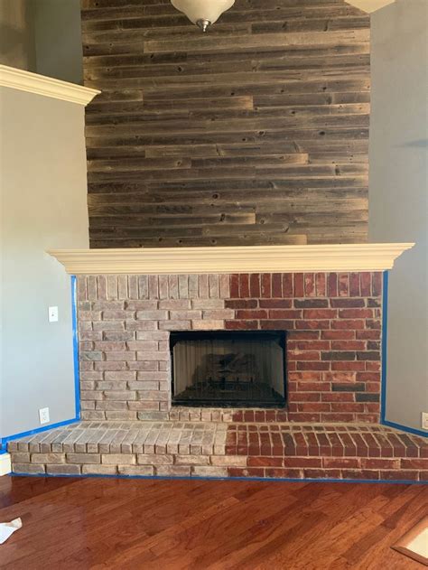 How To Whitewash A Fireplace Brick Fireplace Guide By Linda