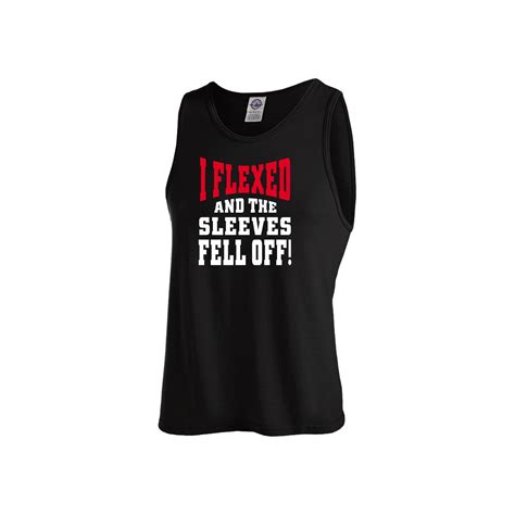 I Flexed And The Sleeves Fell Offmens Workout Tank Top Medium