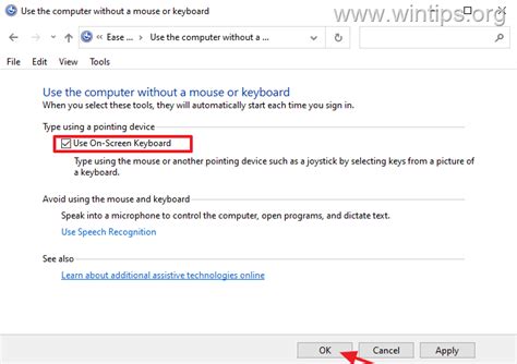 How To Enable Disable On Screen Keyboard On Windows 10
