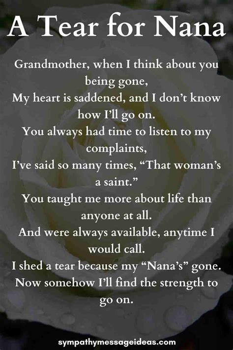 Grandma Passed Away Quotes Grandma Quotes Sympathy Card Messages