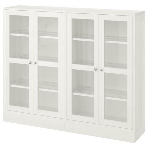Havsta Storage Combination W Glass Doors White 162x37x134 Cm 633 4x145 8x523 4 Ikea Ca