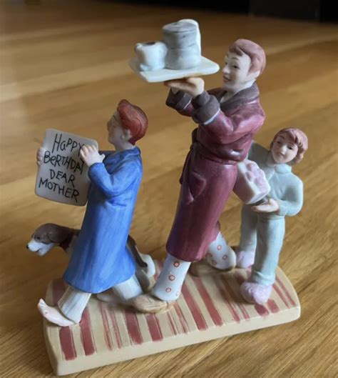 Norman Rockwell Andhappy Birthday Dear Mother Figurine By Museums