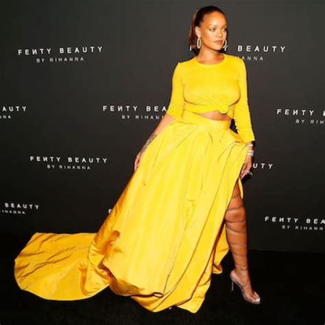 Rihannas Yellow Fit At The Fenty Beauty Launch Was Pure Fire Complex