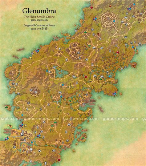 Elder Scrolls 2 Daggerfall Map