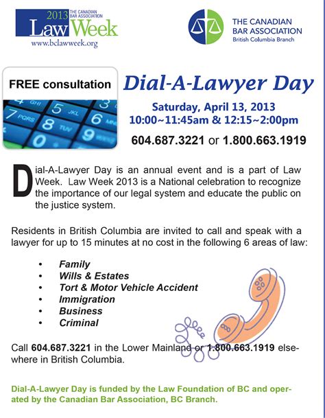 Our team at ackah law includes highly trained and experienced canada and u.s. Free Legal Advice on Dial-A-Lawyer Day - Clicklaw Blog
