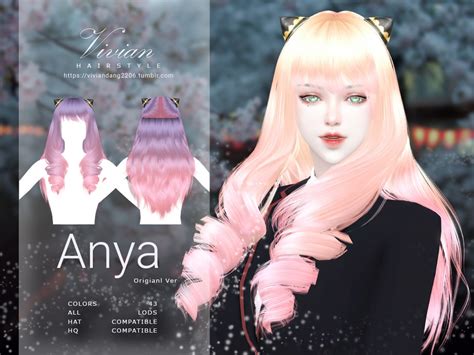 The Sims Resource Anya Hairstyle
