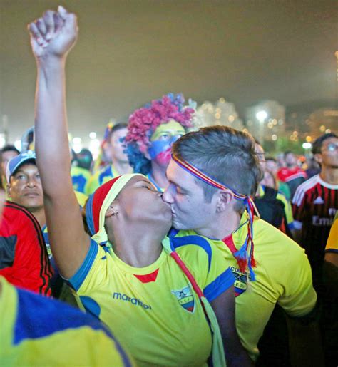 world cup it s all passion as fans kiss at kick off rediff sports