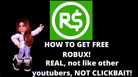 How To Actually Get Free Robux Not Clickbait 2022 Youtube