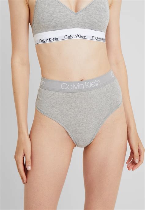 Calvin Klein Underwear Body High Waist Thong String Grey Zalando Be