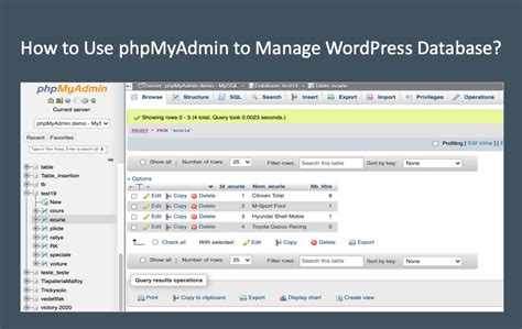 How To Use PhpMyAdmin To Manage WordPress Database WebNots