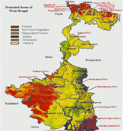 Apart from its mother tongue bengali, santhali, nepali, oriya, urdu are some languages that are. Map showing forest of southern West Bengal and northern West Bengal... | Download Scientific Diagram
