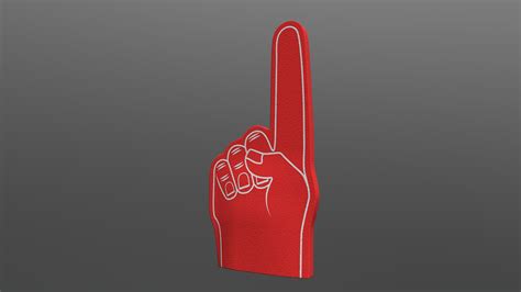 Sample Fan Foam Finger 3d Model By Vitamin Btrseller 733354a