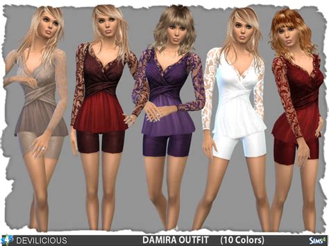 Damira Outfit Set By Devilicious At Tsr Sims 4 Updates