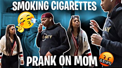 SHE WAS SOO MADDVLOGMAS DAY SMOKING PRANK ON MOM YouTube