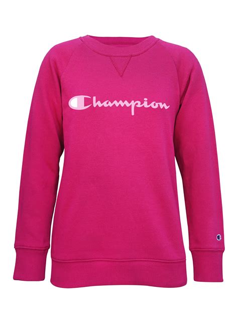 Champion Girls 7 16 Classic Crew Fleece Sweatshirt