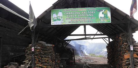 Kilang Arang Industri Paling Tua Di Kuala Sepetang