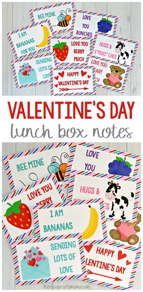 Valentines Day Lunch Box Notes The Resourceful Mama