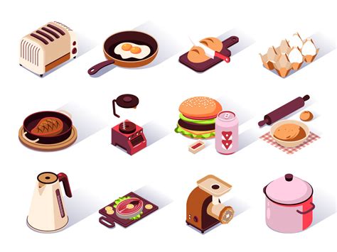 Kitchen 3d Icons Uplabs