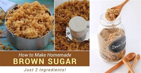 How To Make Homemade Brown Sugar In 2 Minutes With 2 Ingredients