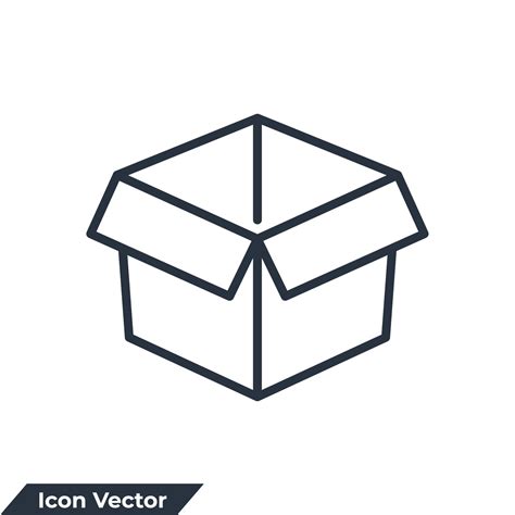 Packaging Icon Logo Vector Illustration Box Symbol Template For