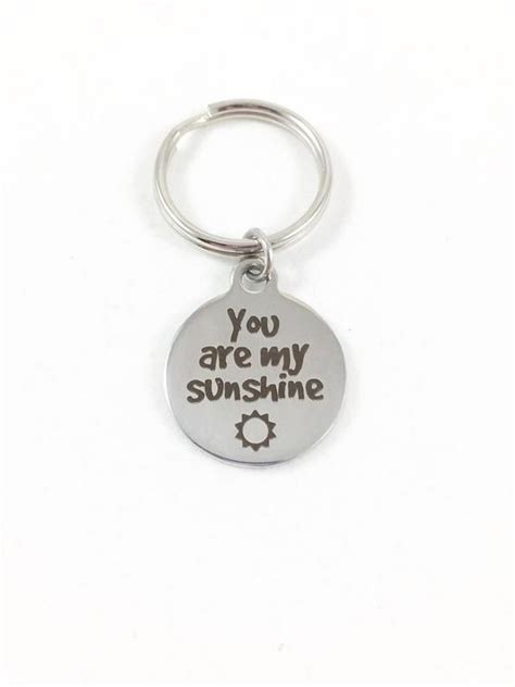 Keychain With Quote Keychain Special Keychain Cute Keychain Happy