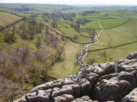 View From Top Of Malham Cove Yorkshire Dales Photo By Pwormstone