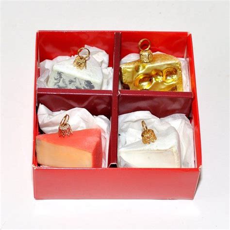New users enjoy 60% off. Made in Poland Cheese Wedge Hand Painted Glass Christmas ...