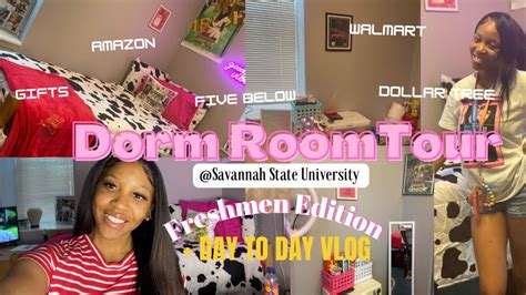 Dorm Room Tour 22 Savannah State University💙🧡freshmen Vlog Youtube