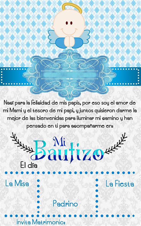 Bautizo Niño Invitaciones Bautizo Nino Invitaciones Bautizo