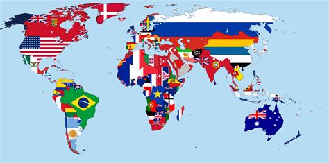 Flag Map Of The World In 1914 Vexillology