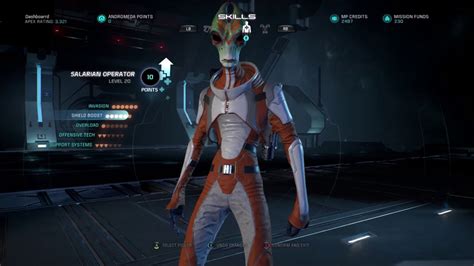 Mass Effect Andromeda Salarian Operator Build Lvl 20
