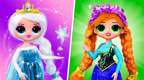 Elsa And Anna Hacks And Crafts 11 Lol Surprise Omg Diys Youtube