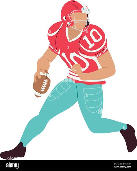 American Football Player Character Stock Vector Image And Art Alamy