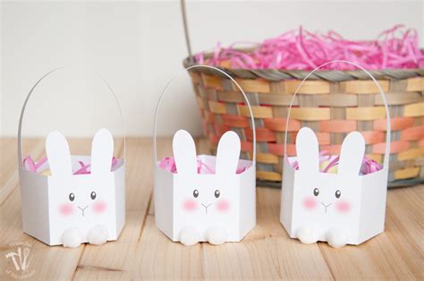 Simple Printable Bunny Easter Basket • Crafting My Home