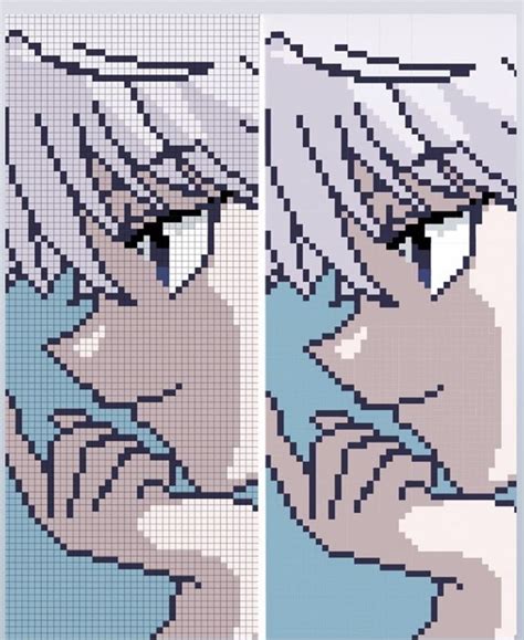 Anime Pixel Art Grid Killua Your Number One