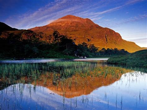 Mountains Landscapes Scotland Highlands Reflections Wallpapers Hd
