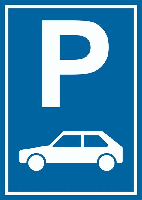Klar und abschreckend durch das offizielle zeichen. Zeigen Sie ihren Gästen wo sie parken sollen. Parkschild einfach PKW. | Parkplatzschilder, Autos ...
