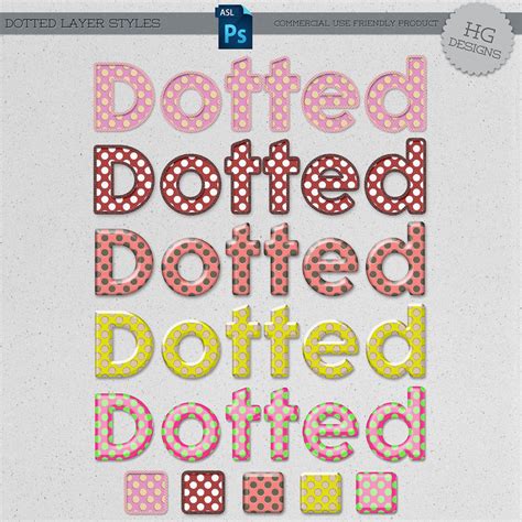 Freebie Cu Dotted Layer Styles Hg Designs