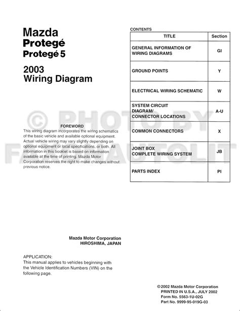 I have the 2005 harness and 2005 wiring diagram in front of me. 2003 Mazda Protege5 Stereo Wiring Diagram