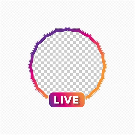 A Colorful Circle With The Word Live On It And An Orange Purple And