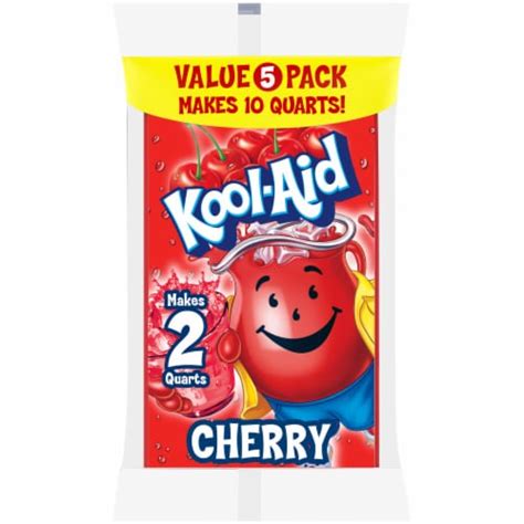 Kool Aid Unsweetened Cherry Artificially Flavored Powdered Soft Drink Mix Value Pack 5 Ct Kroger