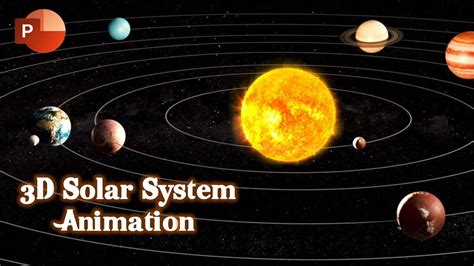 Create A Stunning 3d Solar System Animation In Powerpoint Youtube